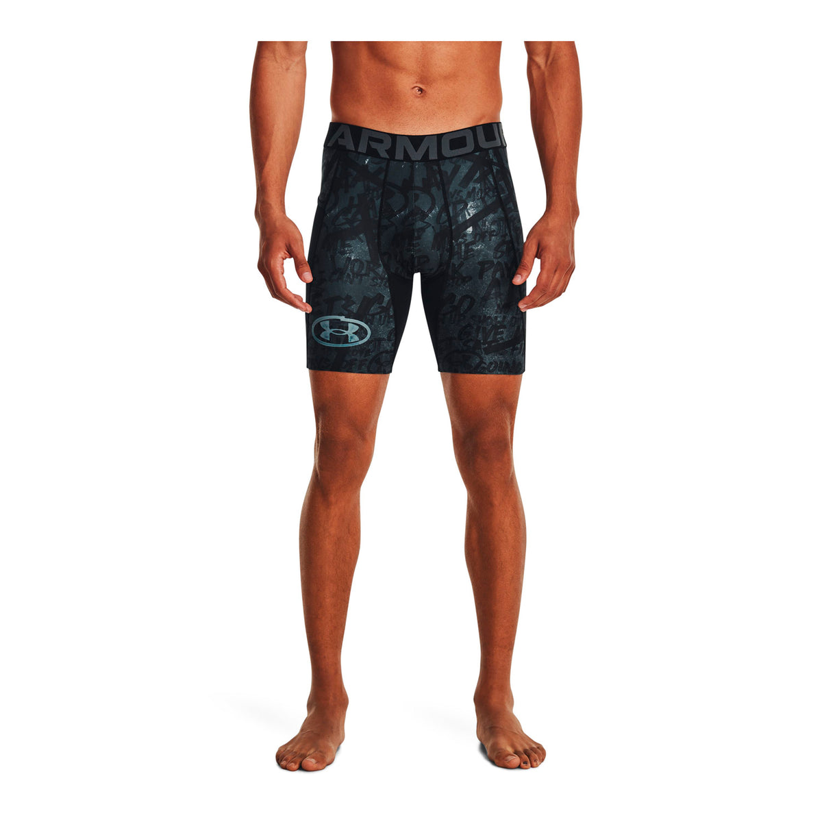 Shorts de compresión HeatGear Message para hombre Under Armour