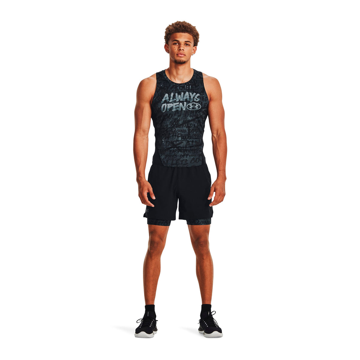 Shorts de compresión HeatGear Message para hombre Under Armour