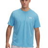 Polera manga corta Under Armour tech vent geotessa azul para hombre