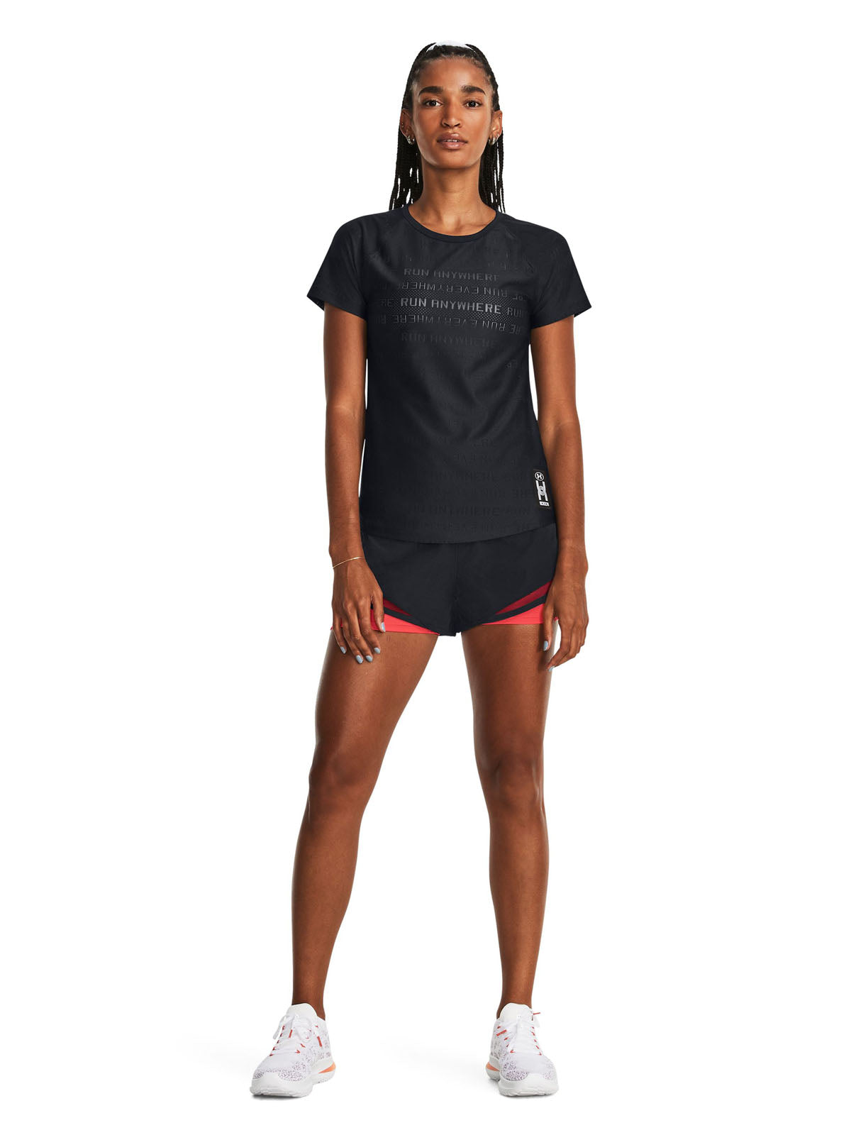 Polera manga corta UA Run Anywhere para mujer