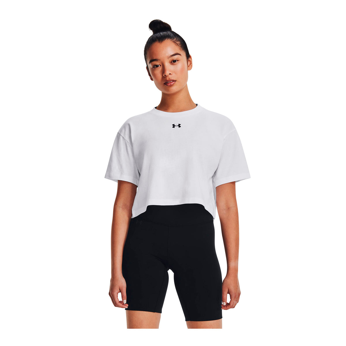 Polera manga corta Crop Sportstyle para mujer Under Armour