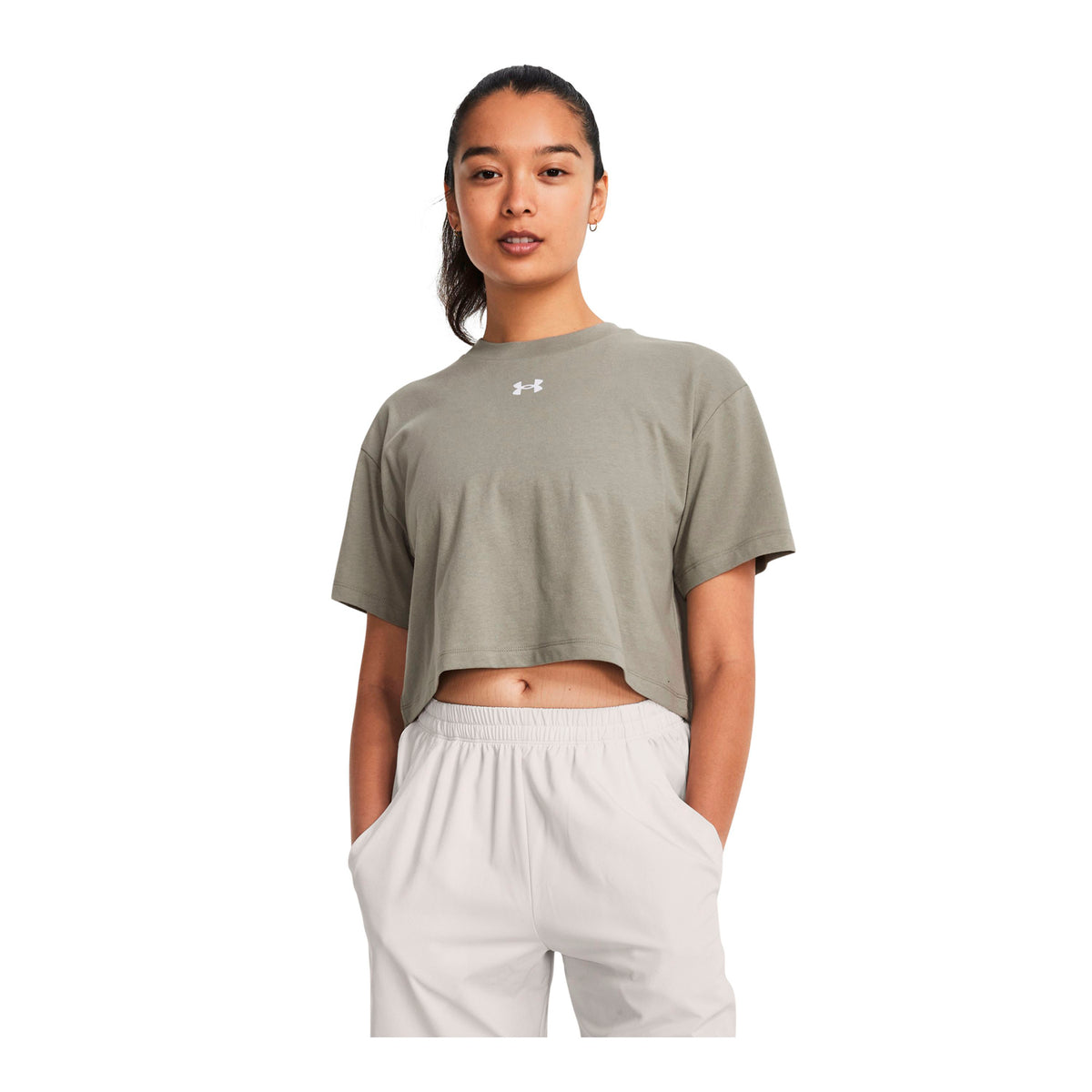 Polera manga corta Crop Sportstyle para mujer Under Armour