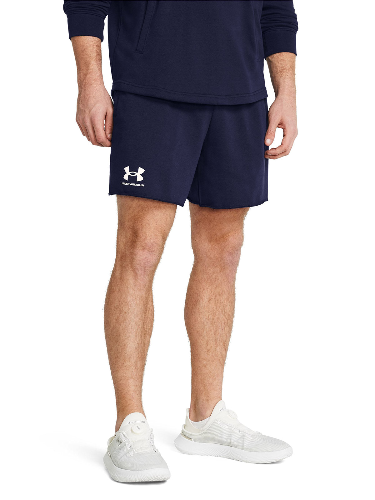 Shorts Under Armour Rival terry azul marino para hombre