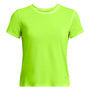 Polera manga corta Under Armour launch amarillo para mujer