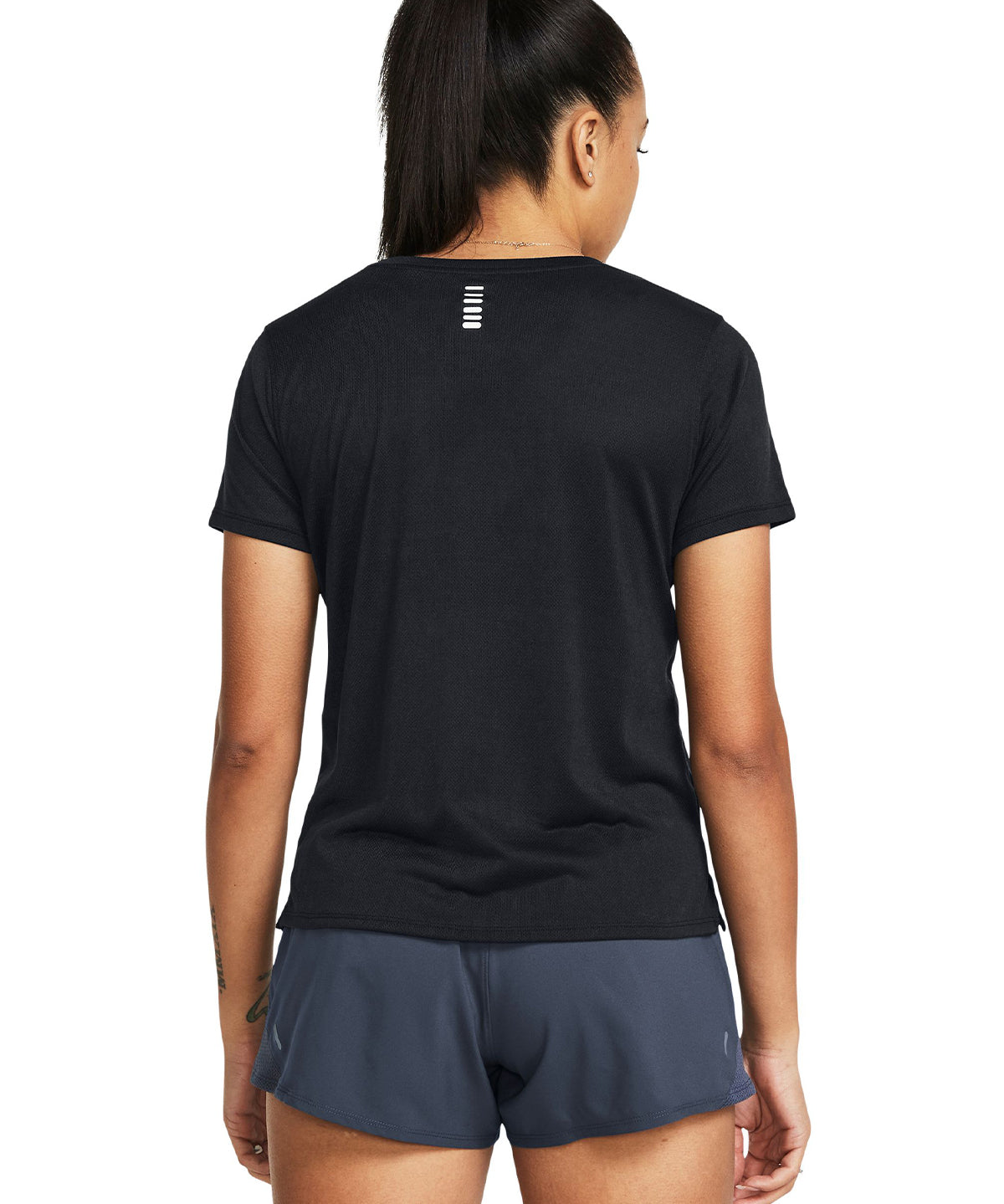 Polera manga corta UA Launch Splatter para mujer