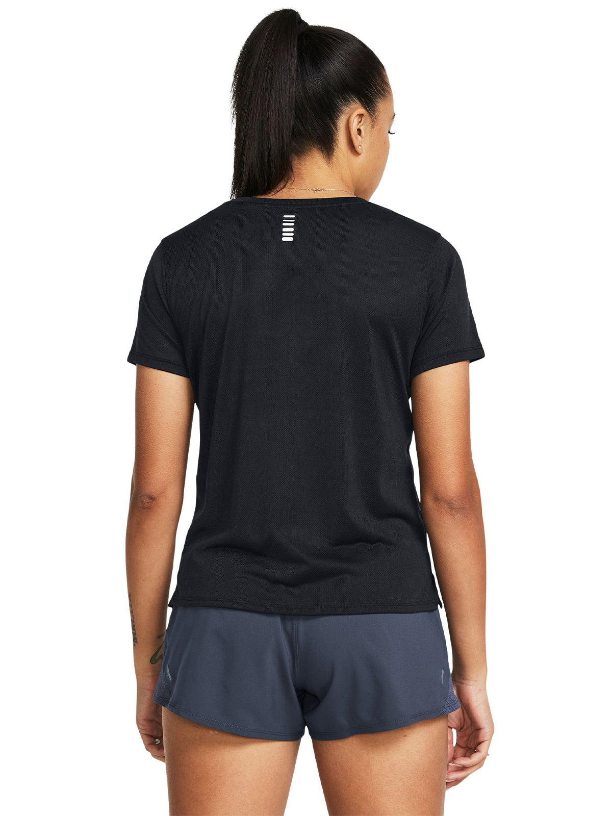 Polera manga corta UA Launch Splatter para mujer