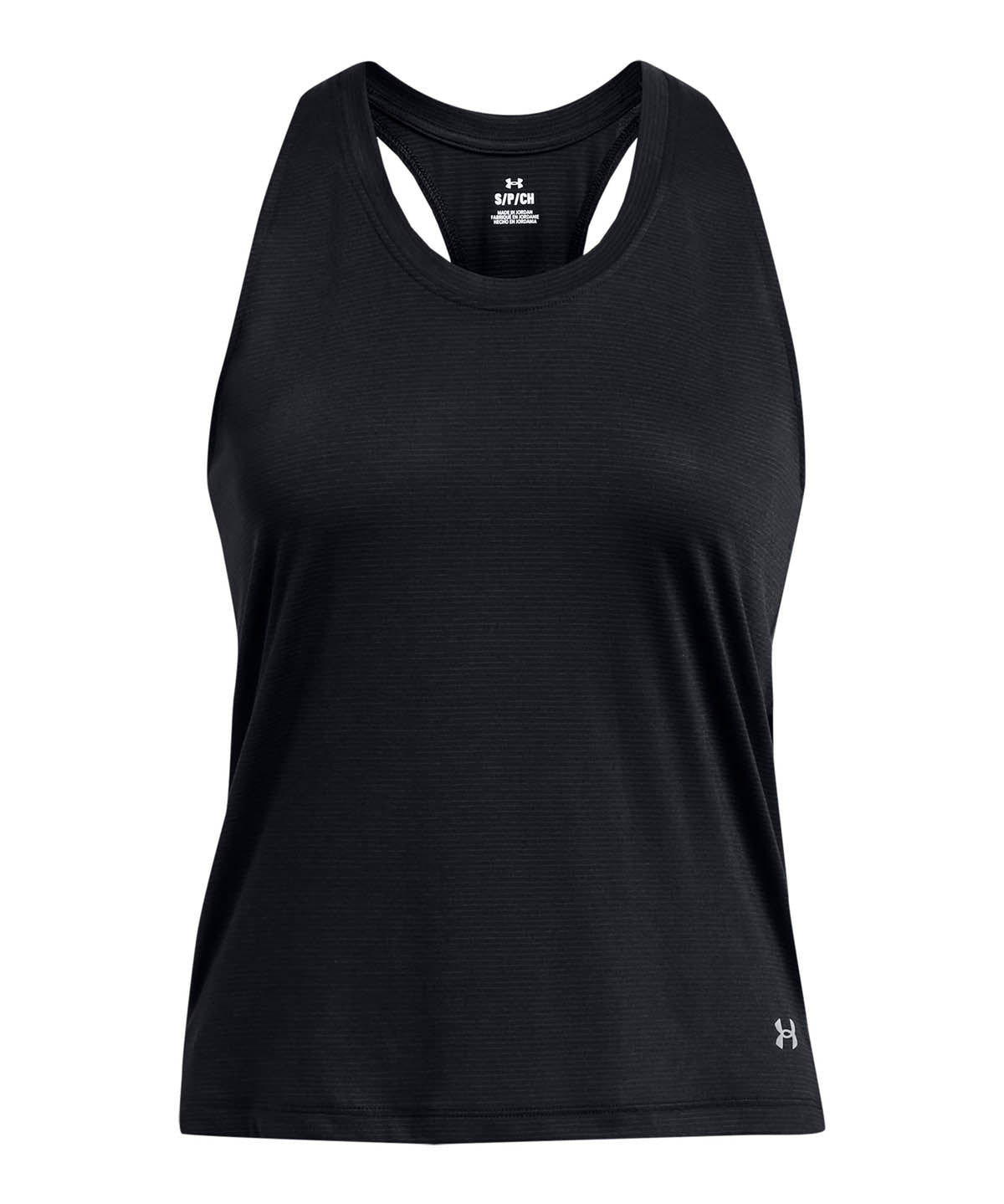 Polera sin mangas de lanzamiento UA para mujer