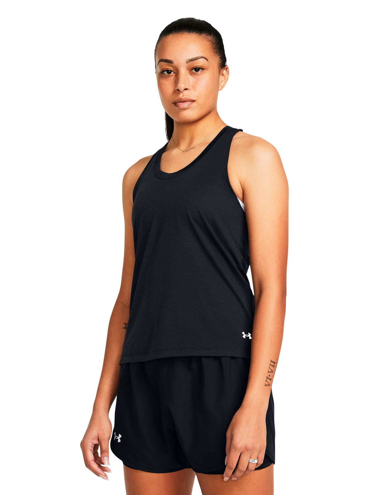 Polera sin mangas de lanzamiento UA para mujer