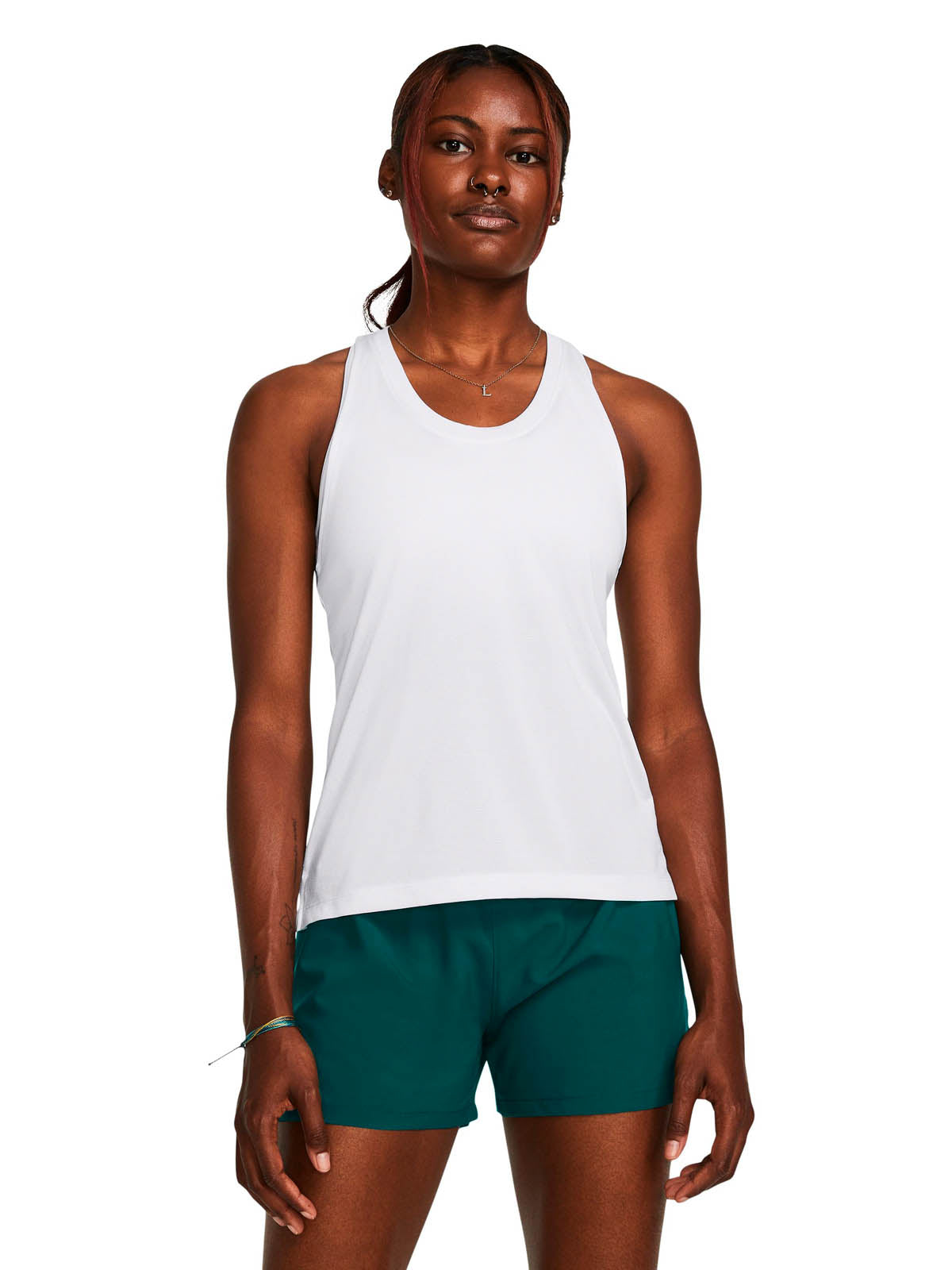 Polera sin mangas de lanzamiento UA para mujer