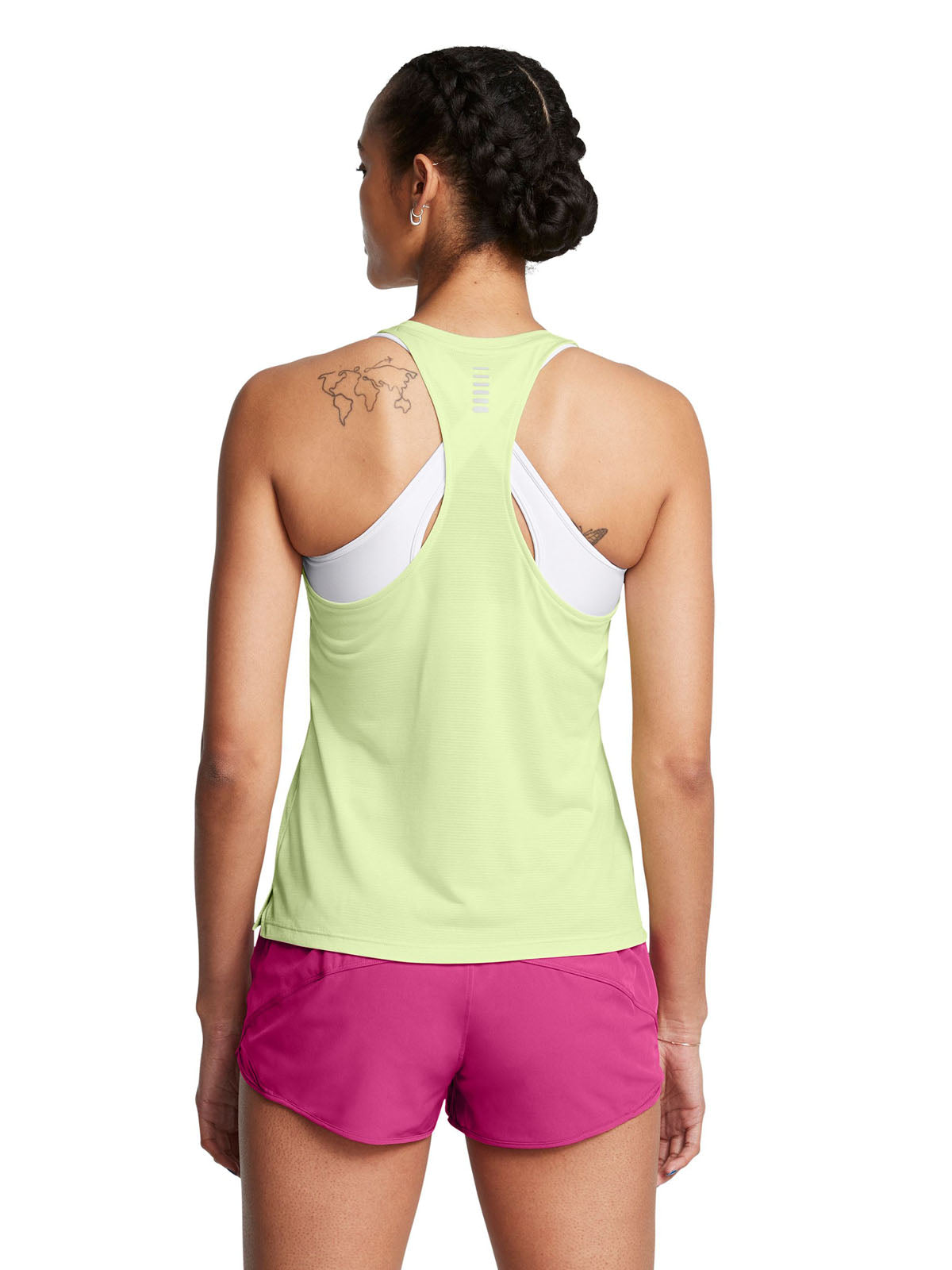 Polera sin mangas Launch UA para mujer