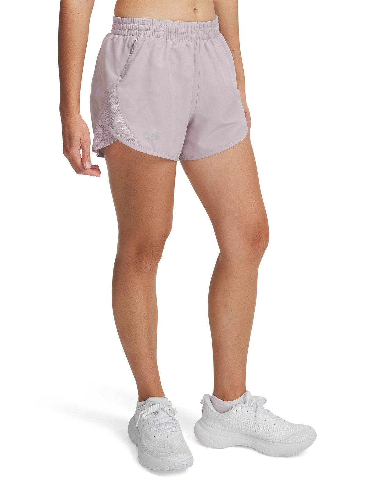 Shorts Under Armour fly-by gris para mujer