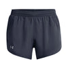 Shorts Under Armour fly-by gris para mujer