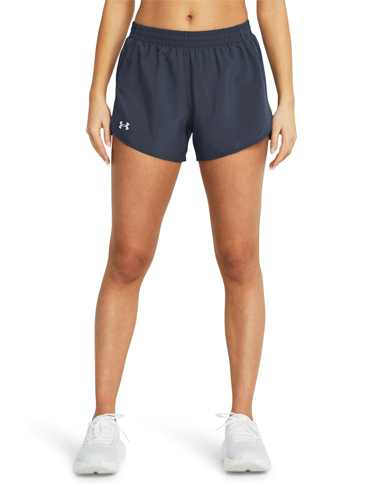 Shorts Under Armour fly-by gris para mujer