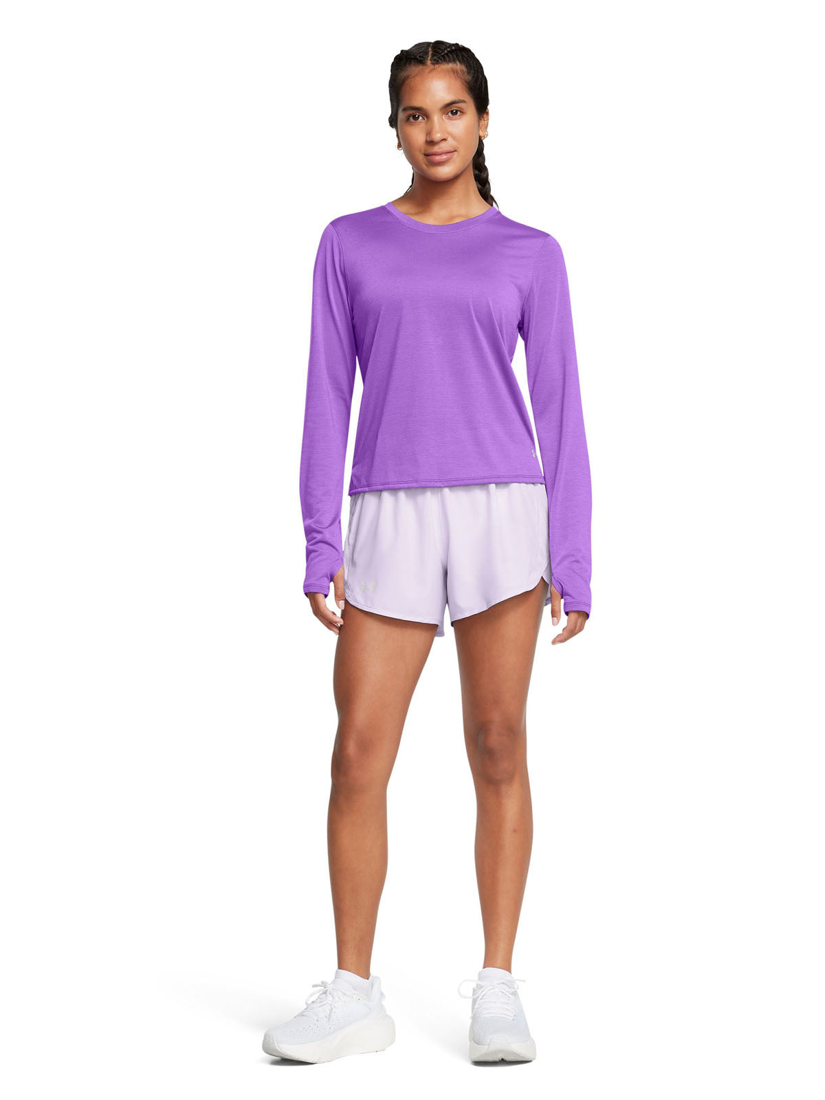 Shorts UA Fly-By de 3" para mujer