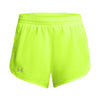 Shorts Under Armour fly-by amarillo para mujer