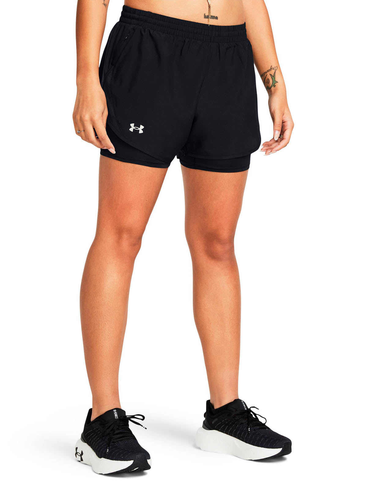 Shorts Under Armour Fly-By 2 en 1 para mujer