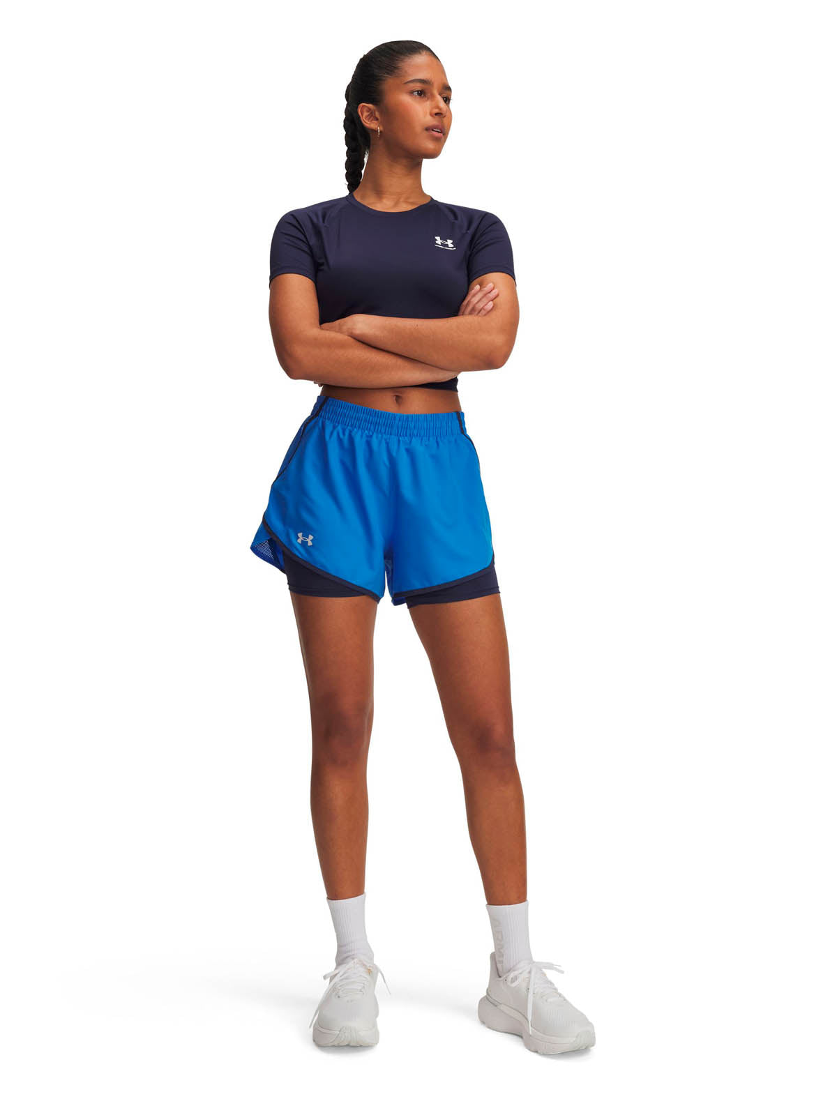 Short de Running para Mujer Fly By 2 in 1 Azul Under Armour