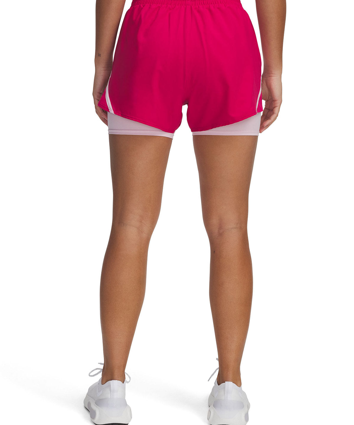 Shorts Under Armour fly-by 2-en-1 morado para mujer