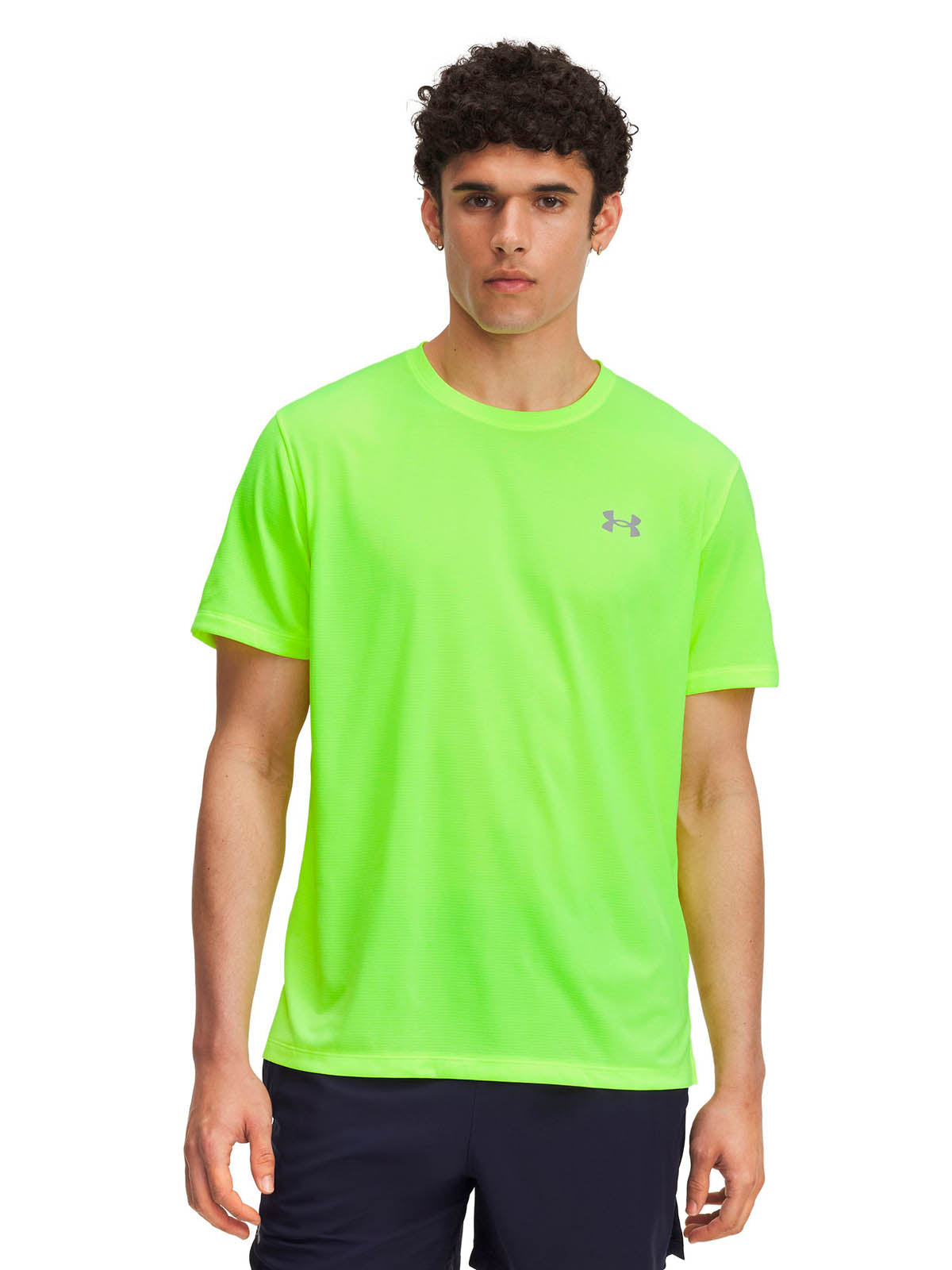 Polera Manga Corta Running para Hombre Launch Amarillo Under Armour