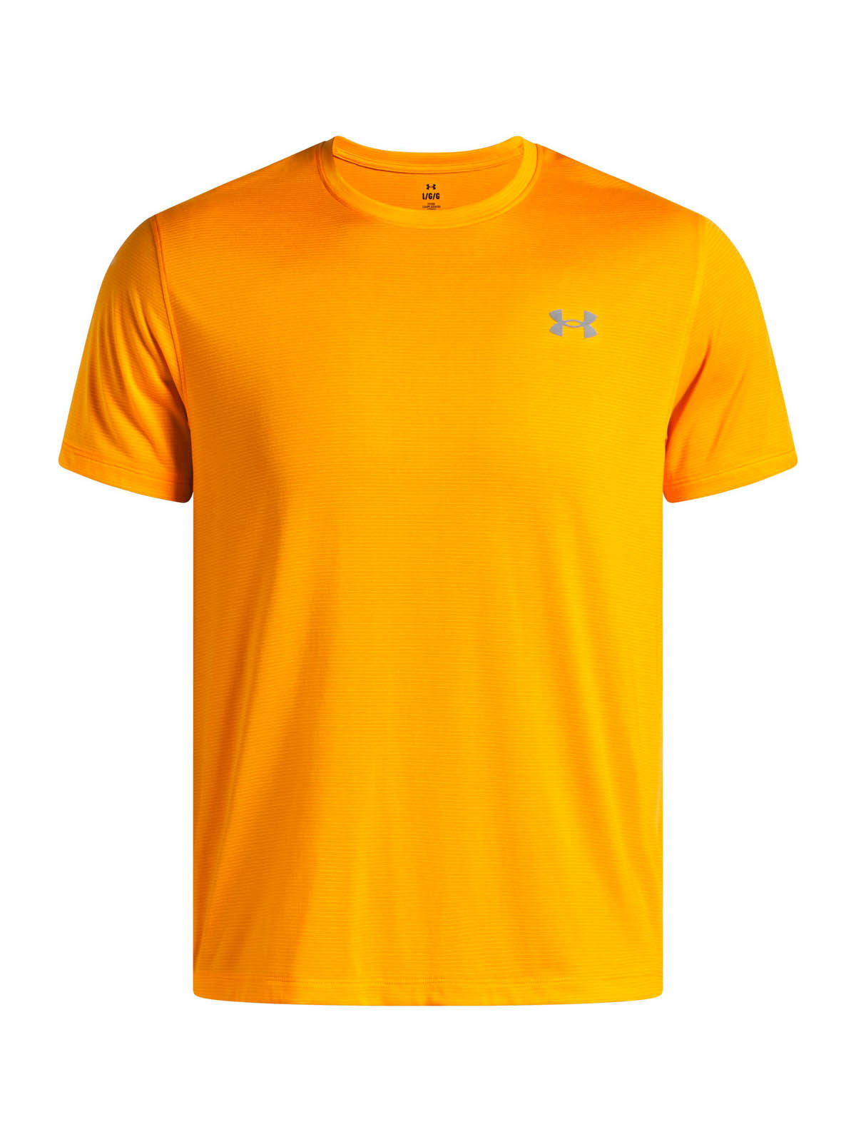 Polera Manga Corta Running para Hombre Launch Naranjo Under Armour