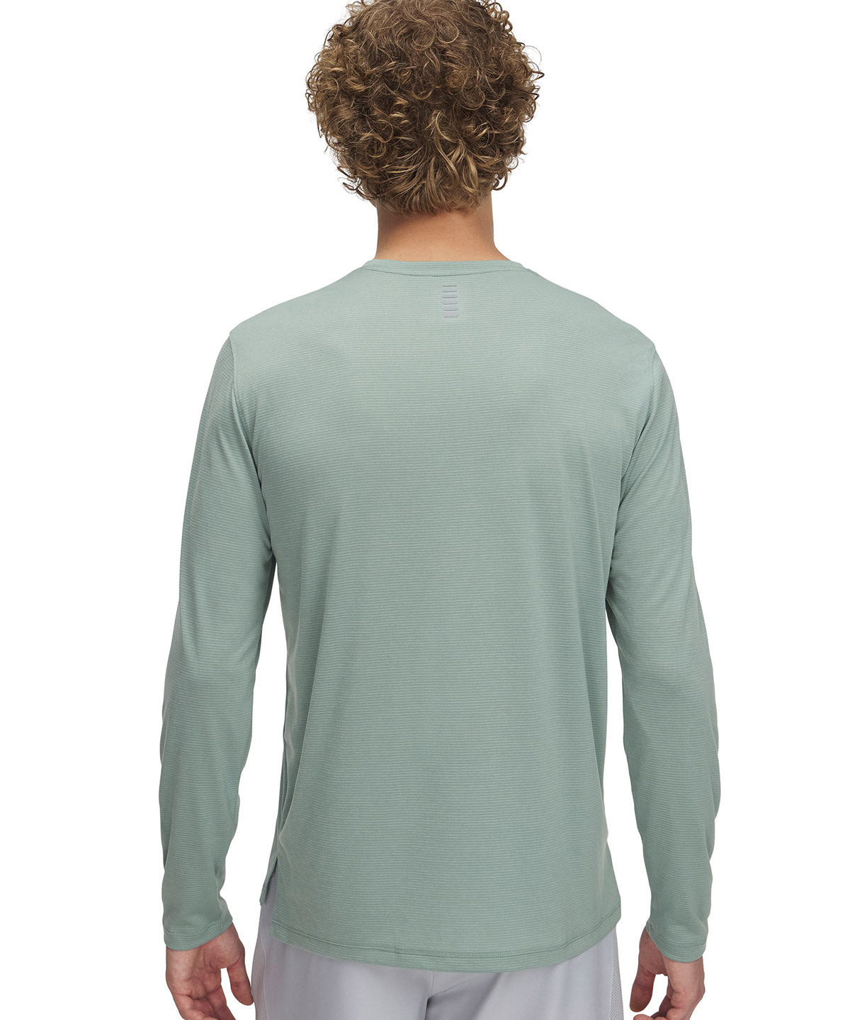 Polera manga larga Under Armour launch verde para hombre