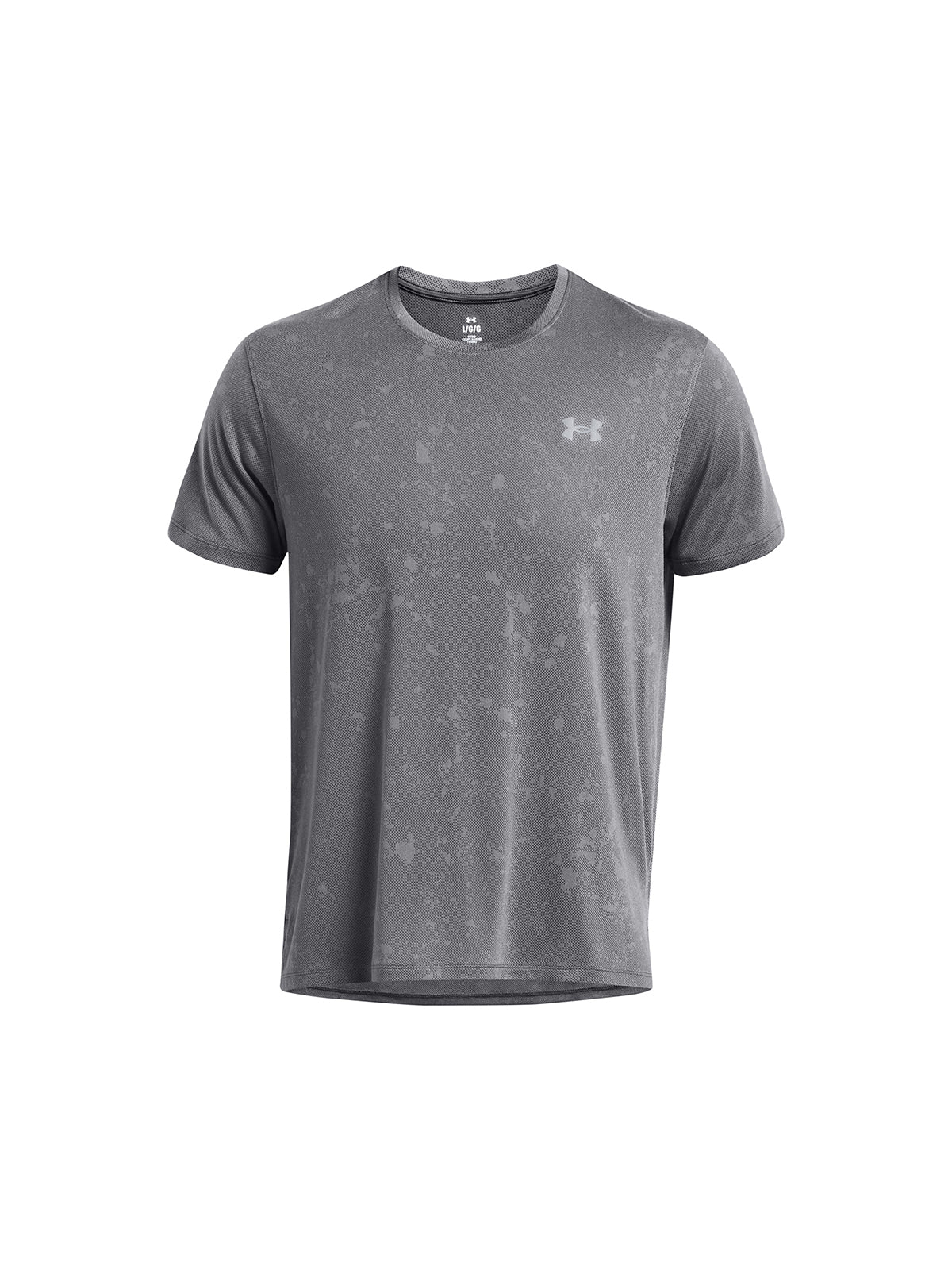 Polera manga corta UA Launch Splatter para hombre