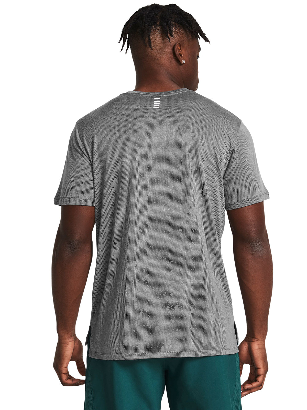 Polera manga corta UA Launch Splatter para hombre