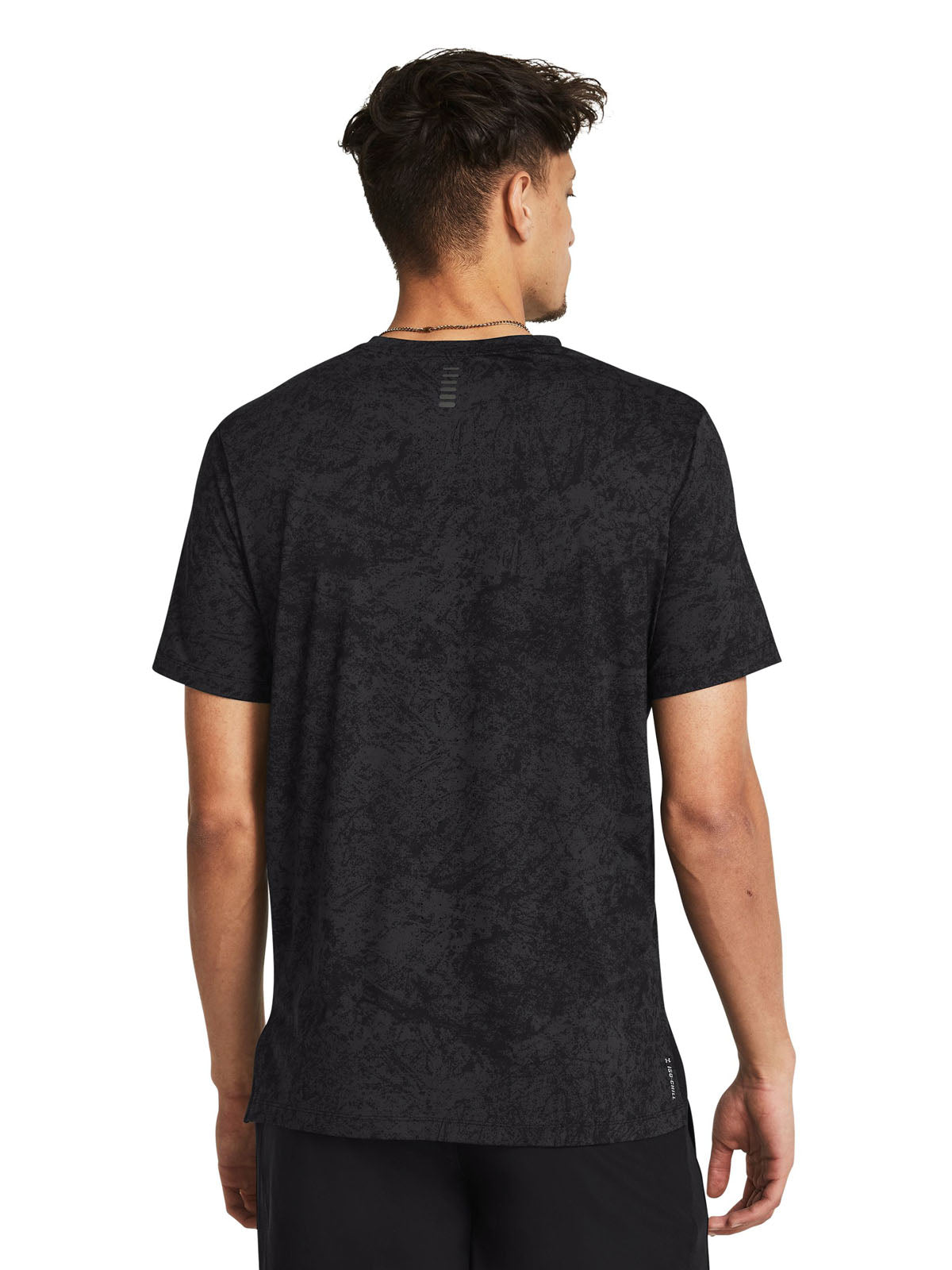 Polera manga corta UA Launch Elite Wash para hombre