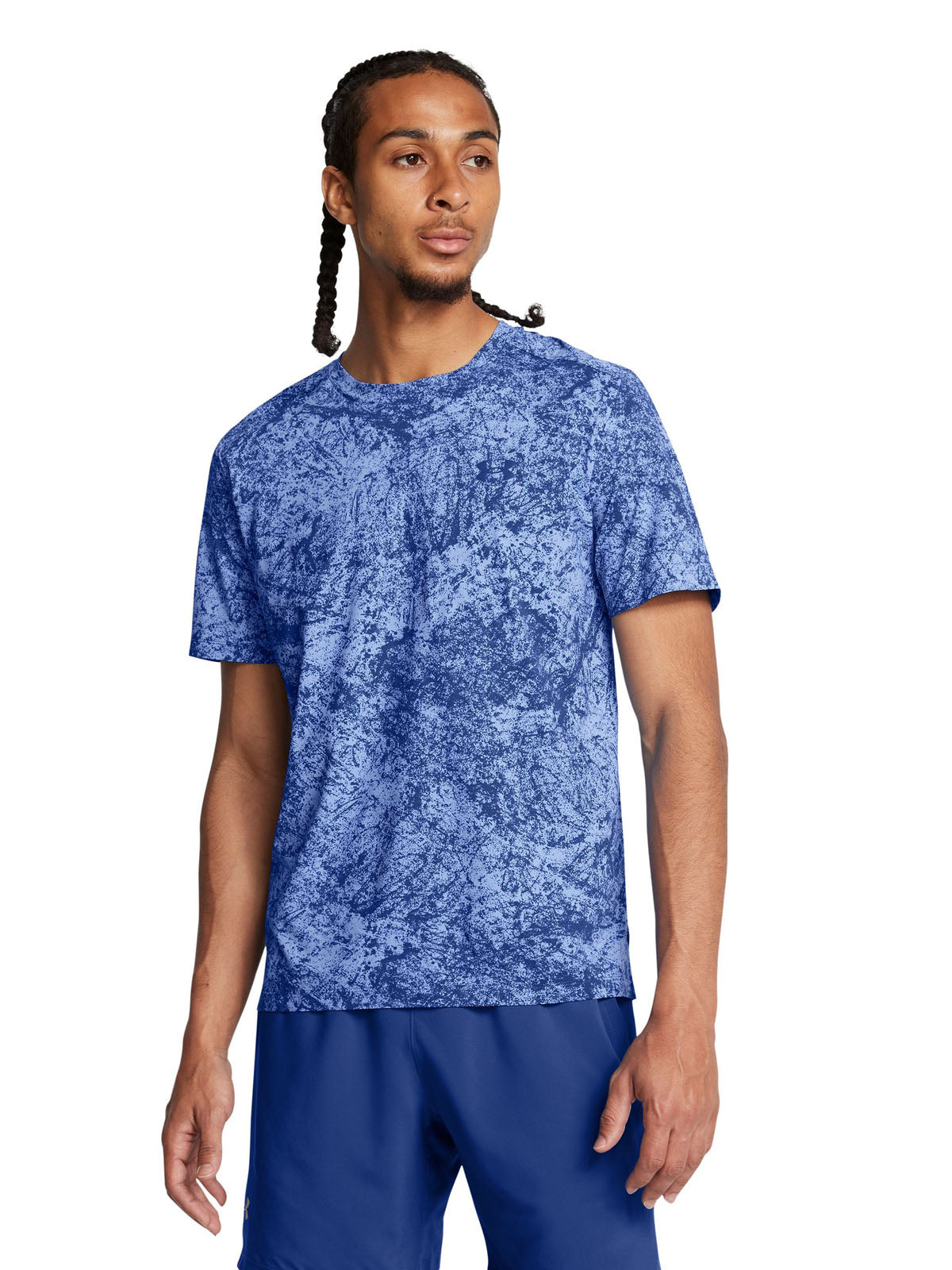 Polera manga corta UA Launch Elite Wash para hombre