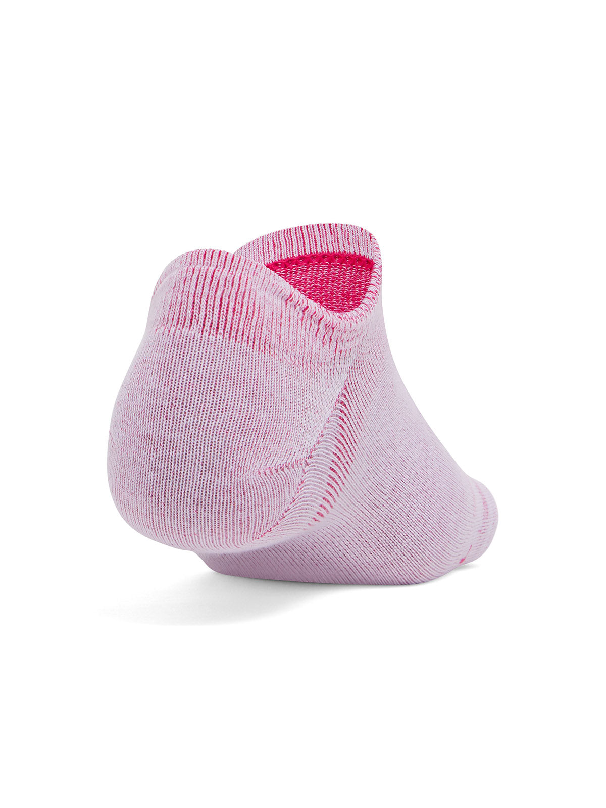 Calcetines unisex Under Armour essential 3-pack no-show morado