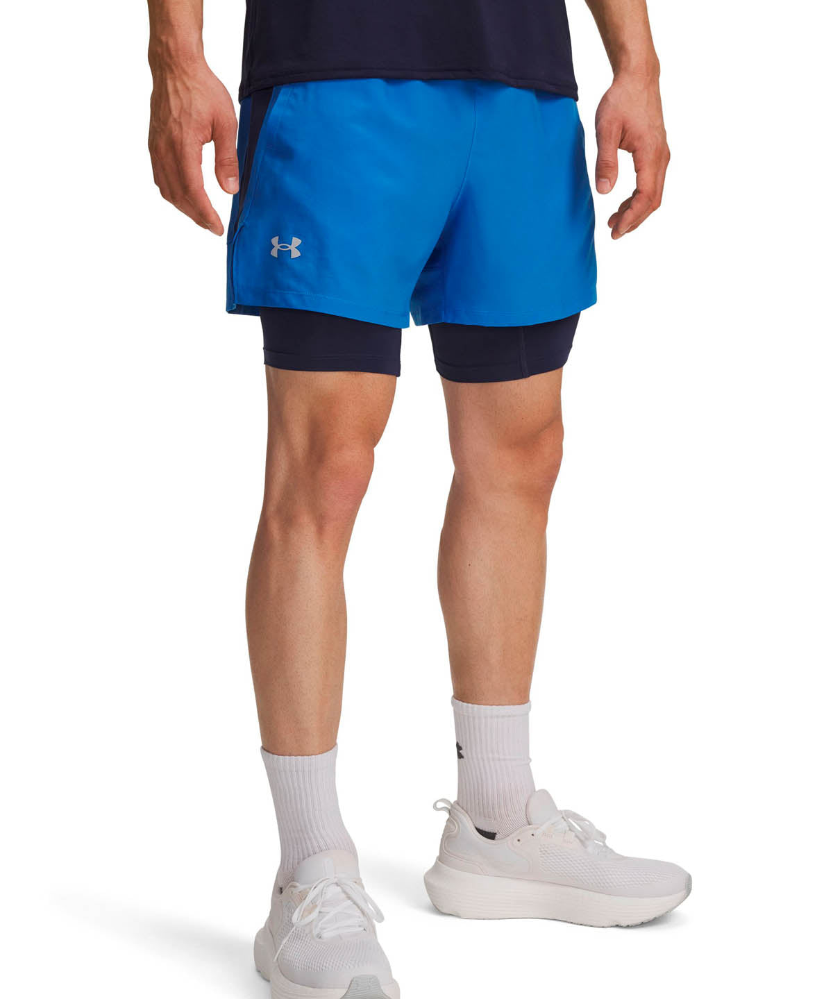 Short Running para Hombre Launch 2-in-1 5" Azul Under Armour