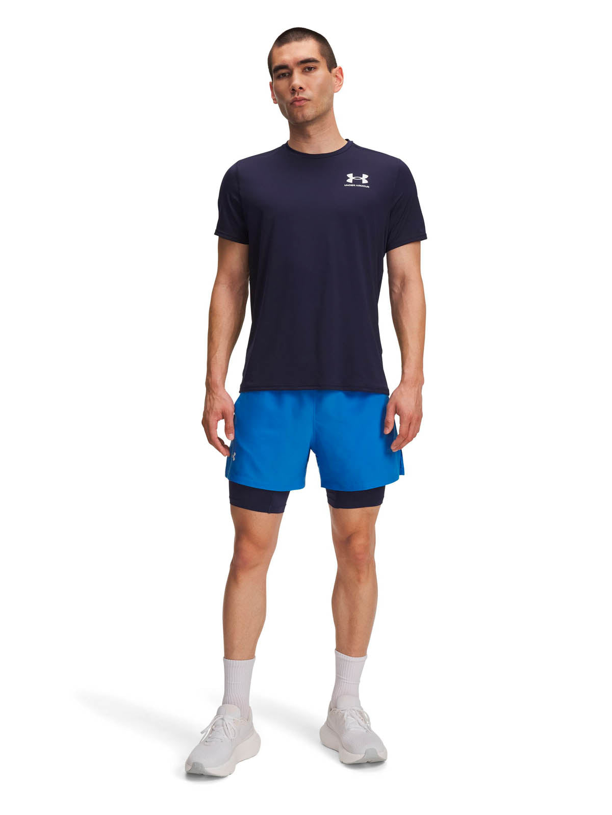 Short Running para Hombre Launch 2-in-1 5" Azul Under Armour