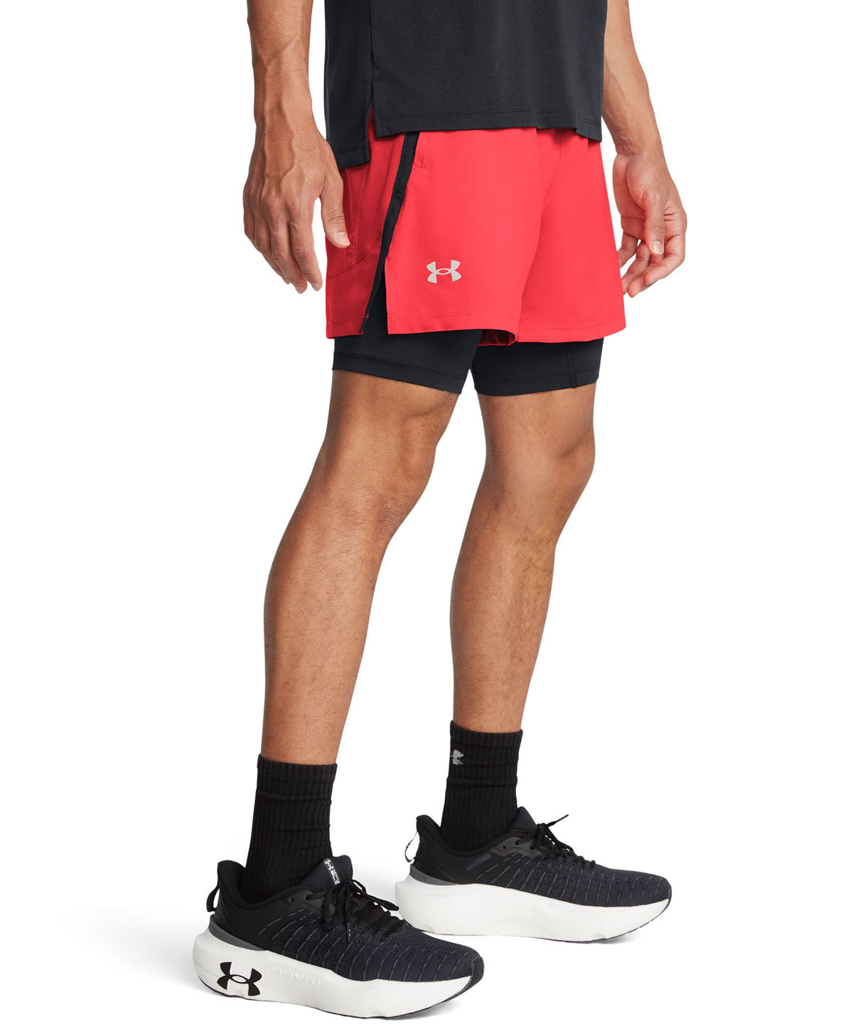 Shorts UA Launch 2 en 1 de 5" para hombre