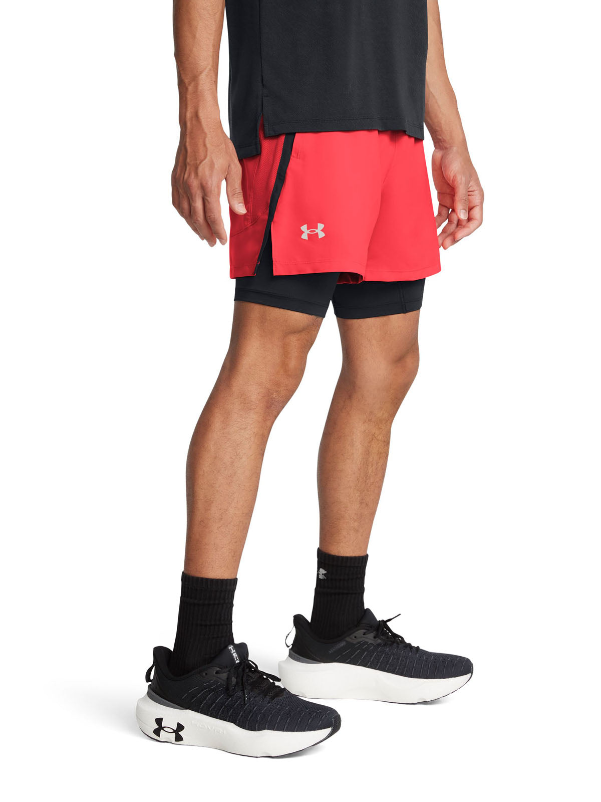 Shorts UA Launch 2 en 1 de 5" para hombre