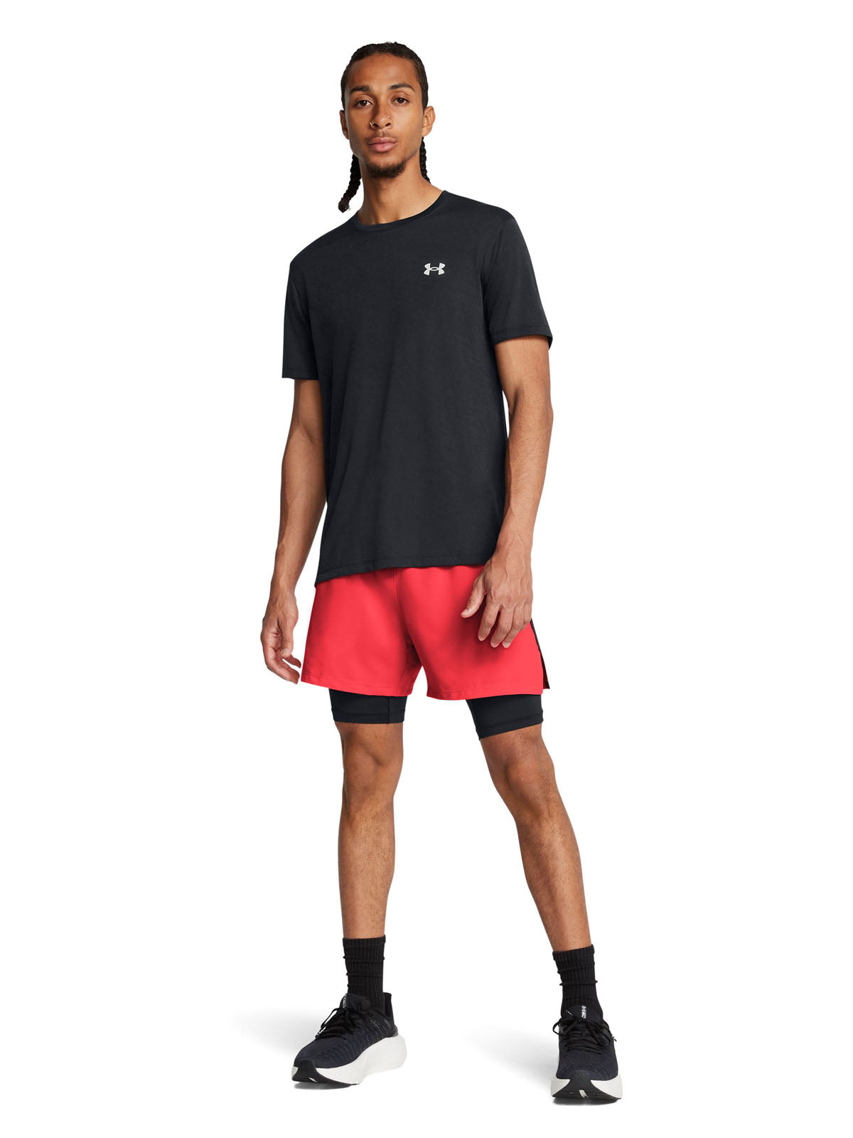 Shorts UA Launch 2 en 1 de 5" para hombre