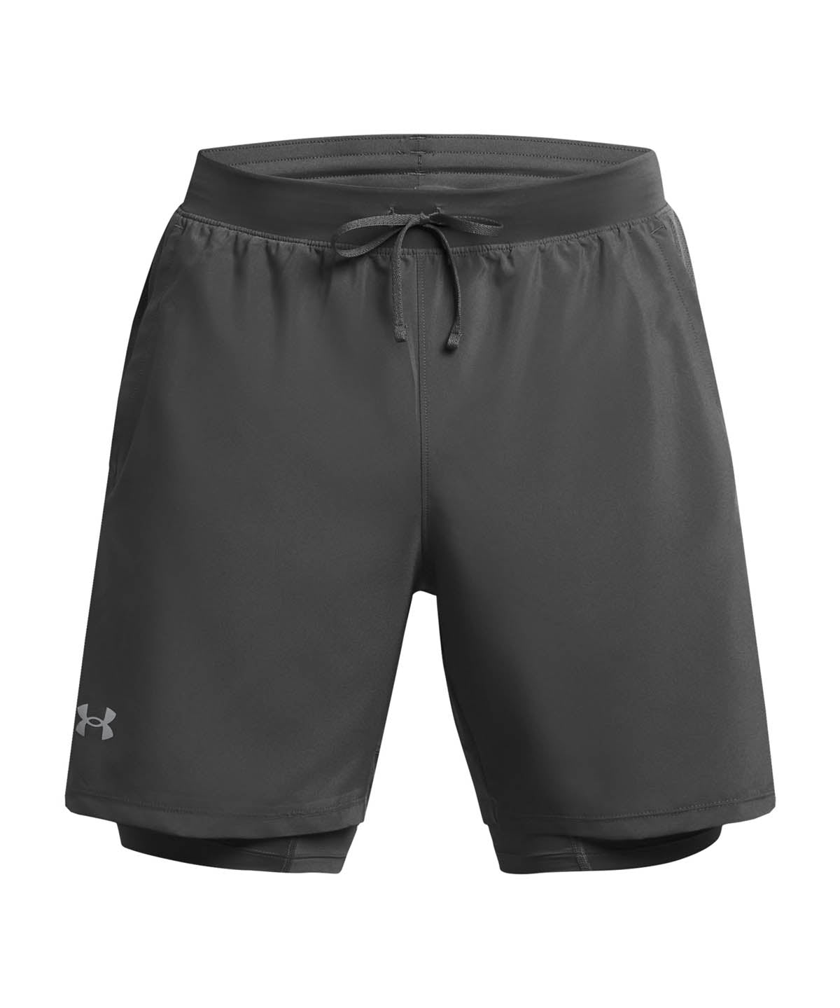 Shorts Under Armour Launch 2 en 1 de 7" para hombre