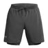 Shorts Under Armour Launch 2 en 1 de 7" para hombre