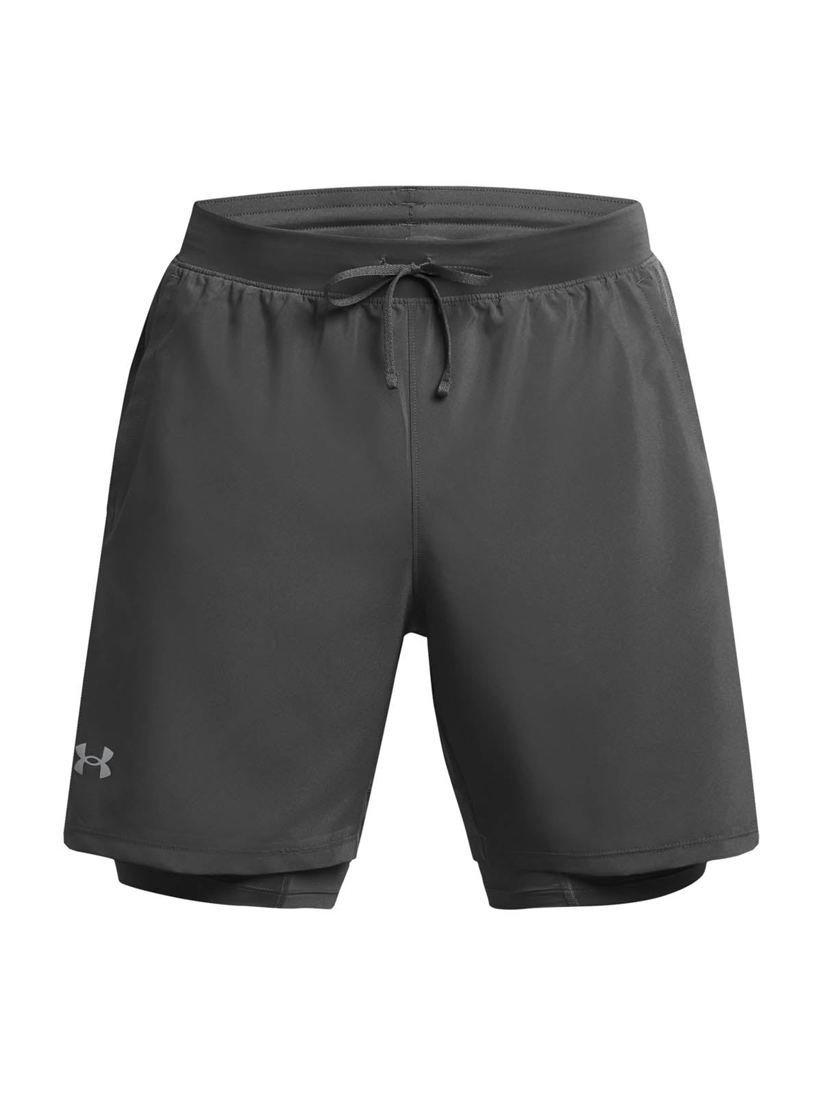 Shorts Under Armour Launch 2 en 1 de 7" para hombre