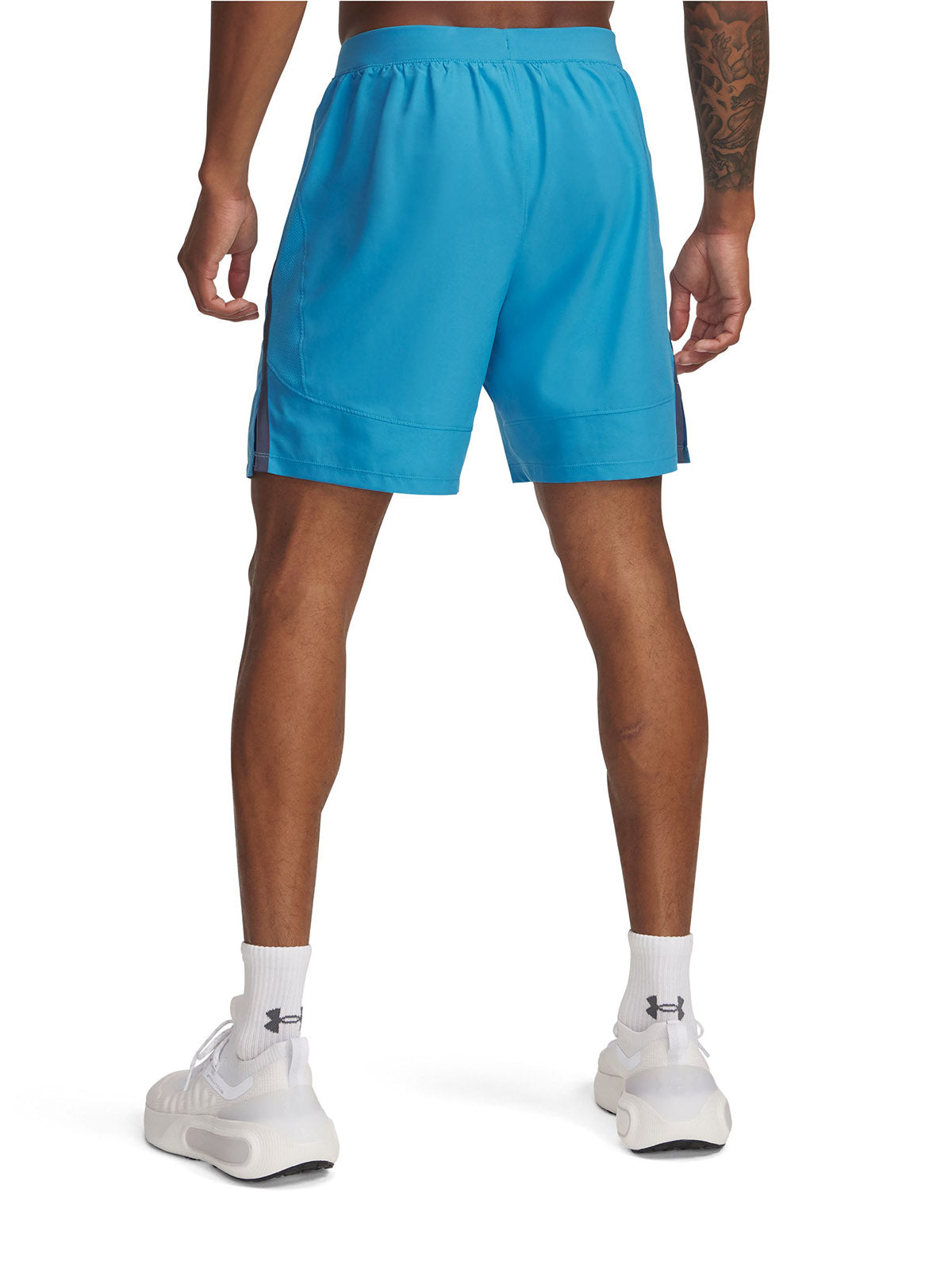 Shorts Under Armour launch 2-en-1 azul para hombre