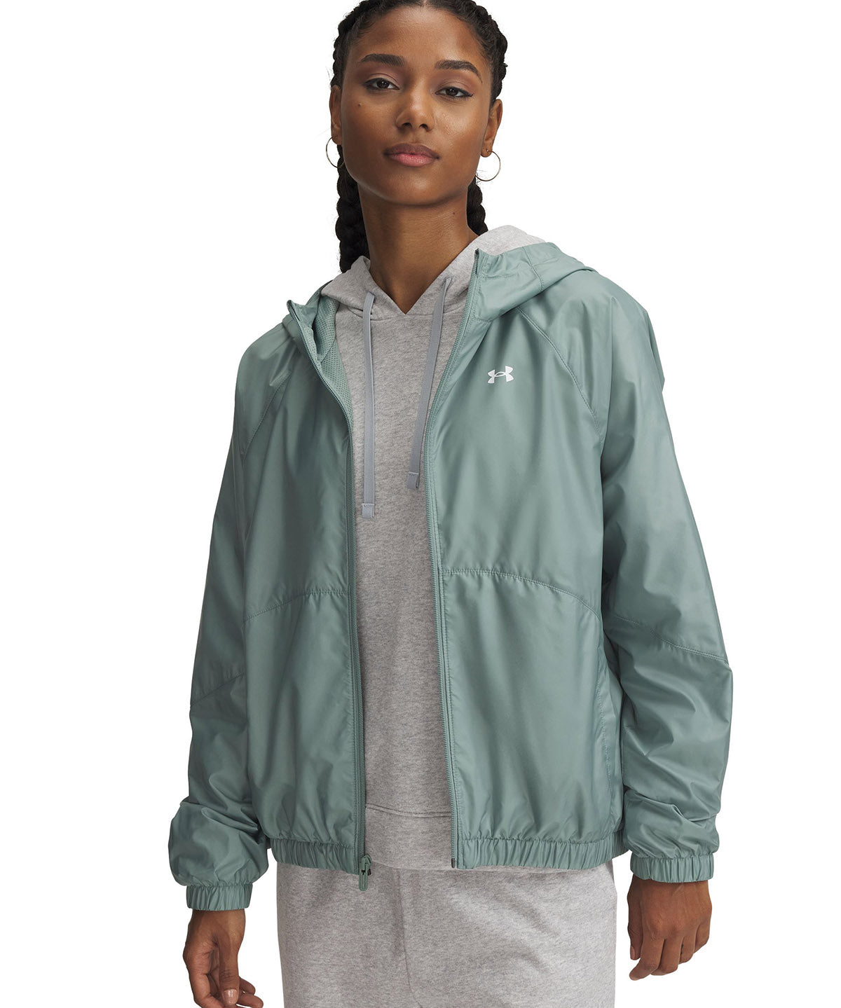 Cortaviento mujer Under Armour Rival sport verde