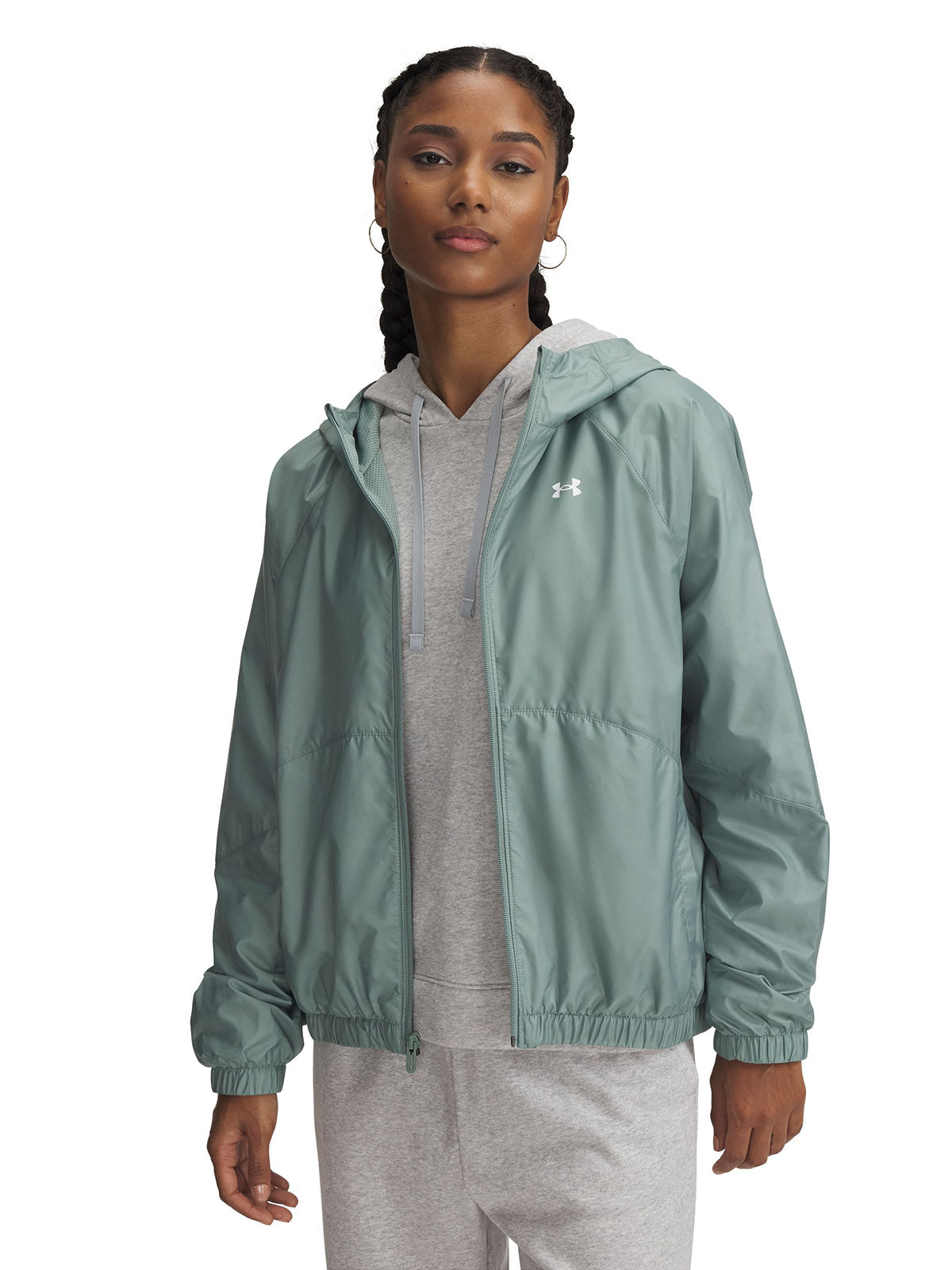 Cortaviento mujer Under Armour Rival sport verde