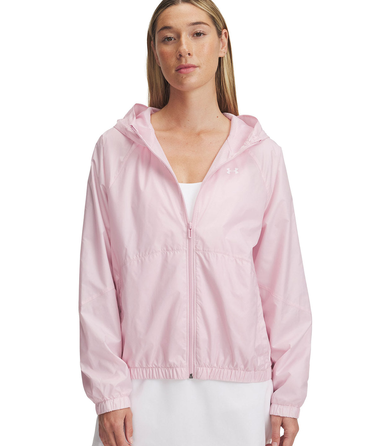 Cortaviento mujer Under Armour Rival sport rosado