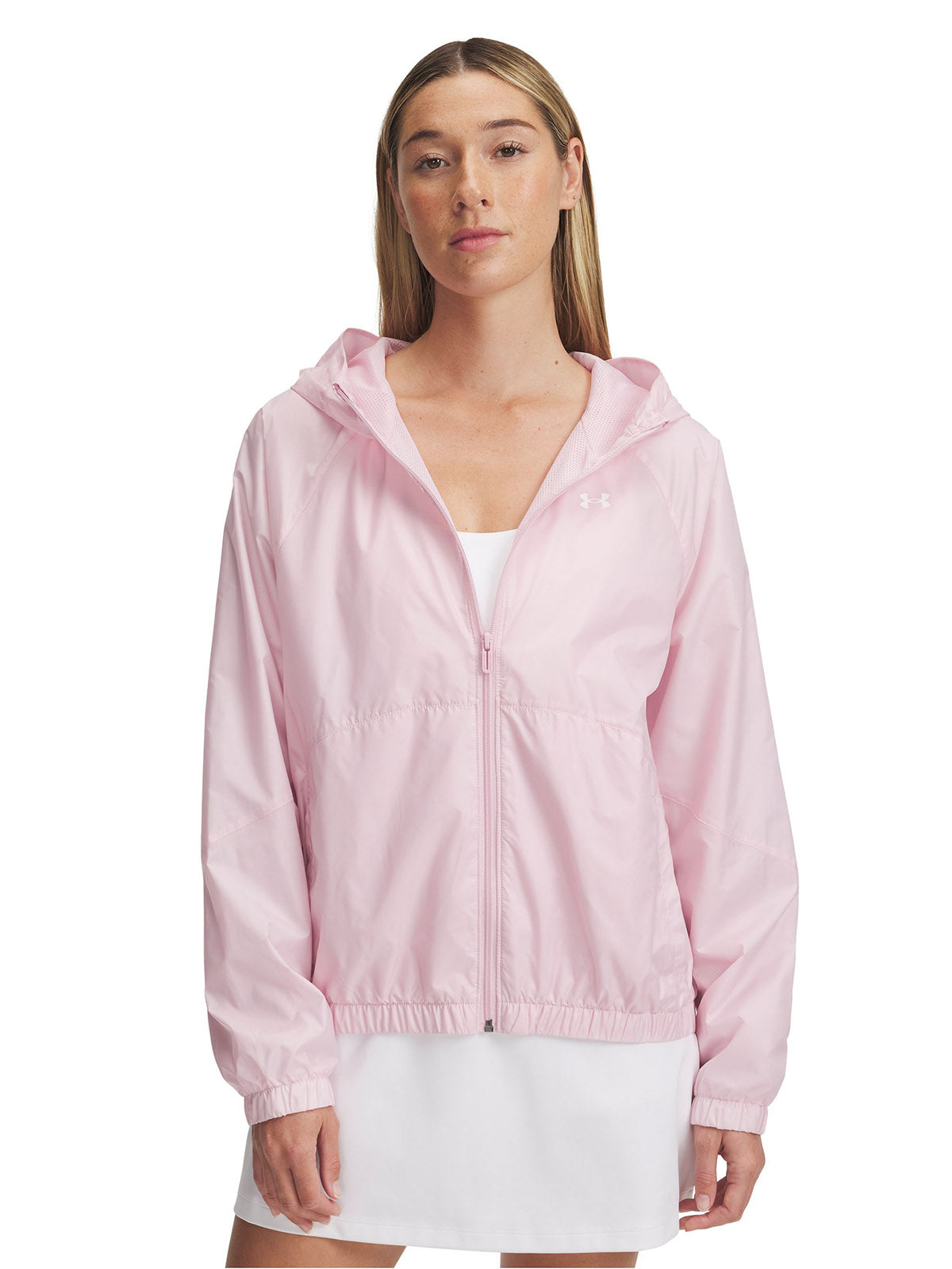Cortaviento mujer Under Armour Rival sport rosado