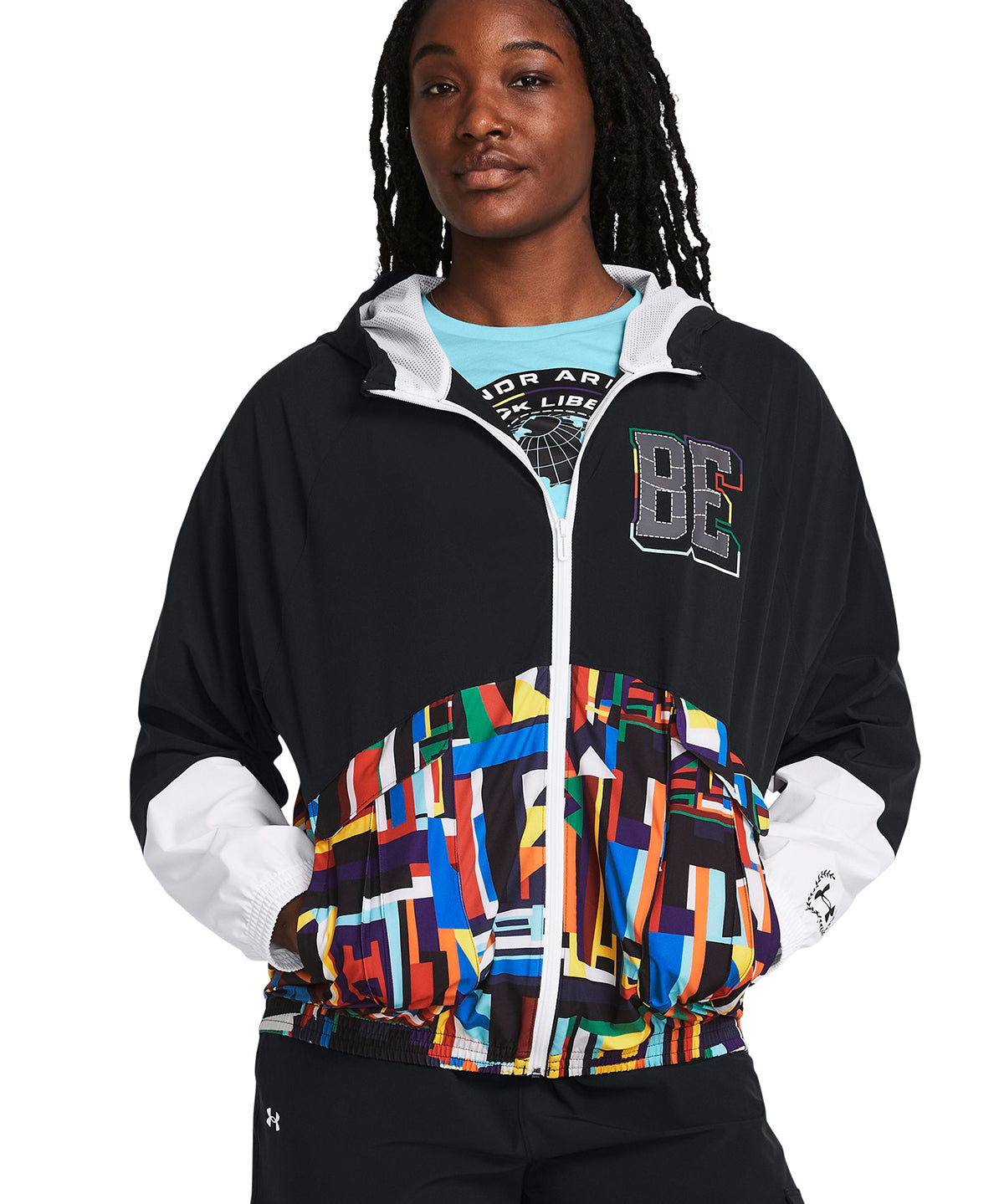 Chaqueta cargo UA Woven BHM para mujer