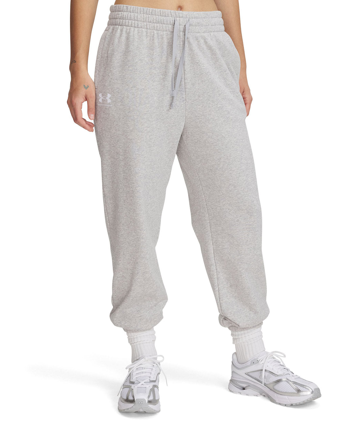 Jogger Under Armour Rival terry gris para mujer