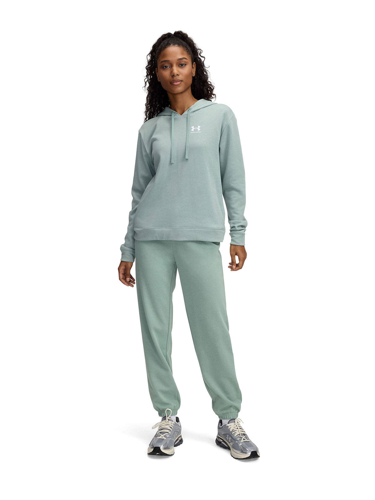 Jogger Under Armour Rival terry verde para mujer