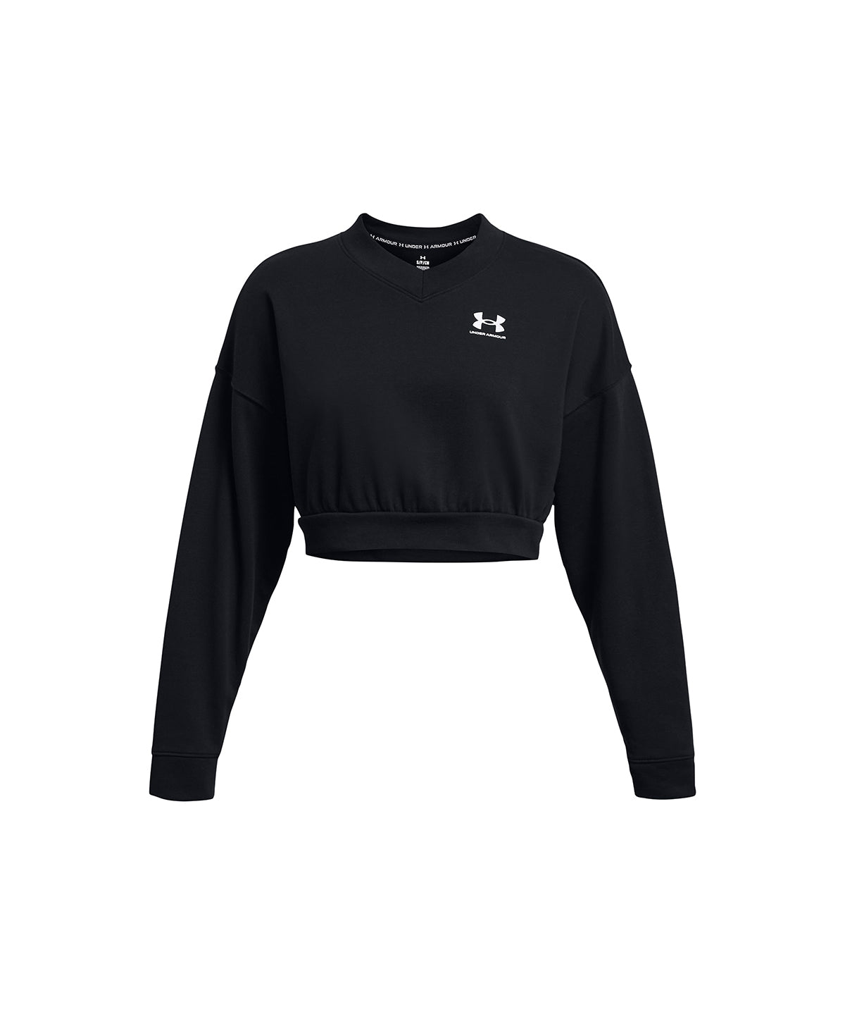 Polerón Crop UA Rival Terry para mujer