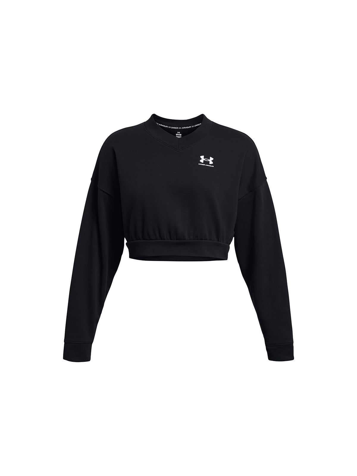 Polerón Crop UA Rival Terry para mujer