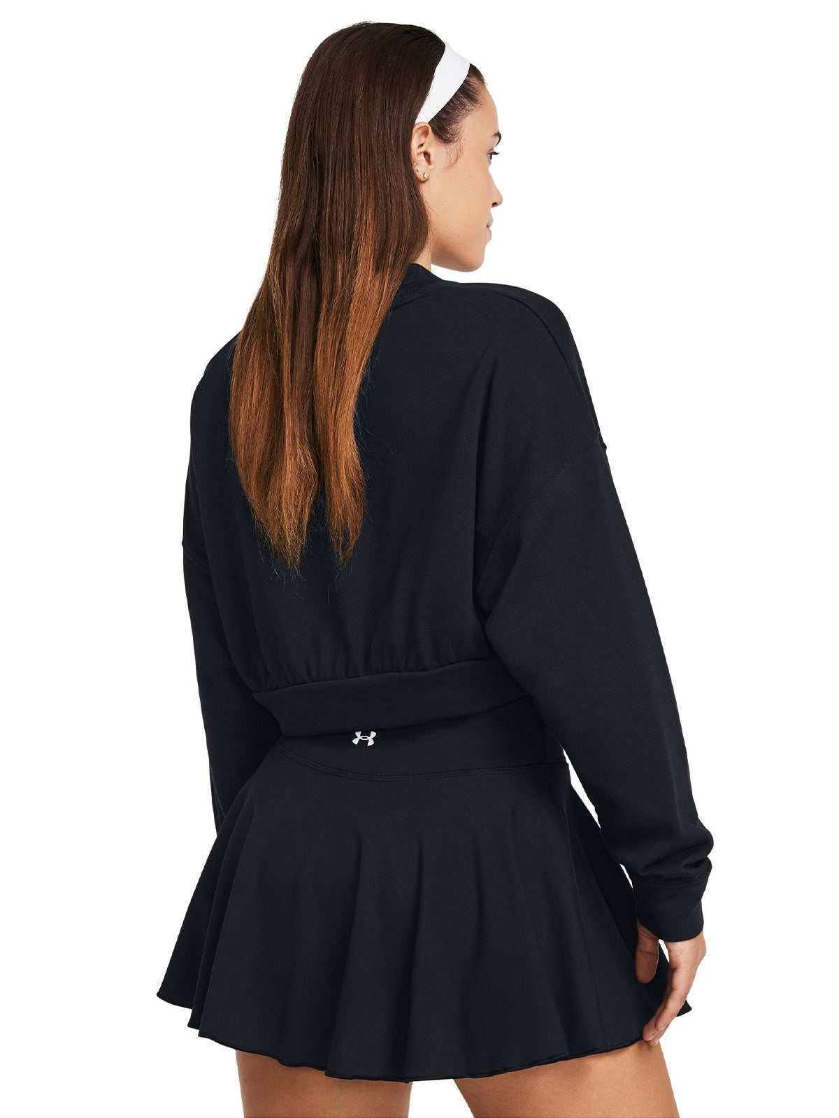 Polerón Crop UA Rival Terry para mujer