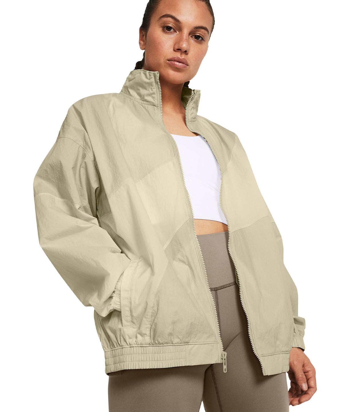 Chaqueta arrugada UA Legacy para mujer